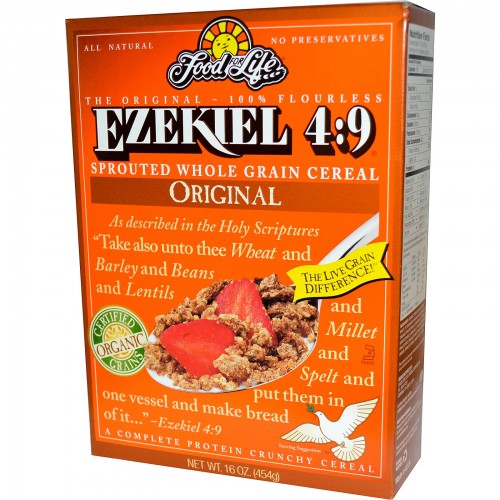 Food For Life Ezekiel 49 Sprouted Grain Crunchy Cereal Original 454g